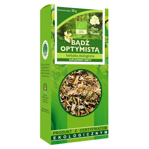 Herbatka Bądź Optymistą Suplement Diety BIO 50g - Dary Natury