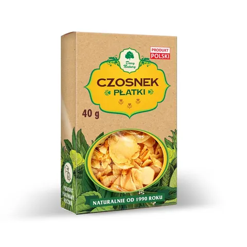 Czosnek płatki 40g DARY NATURY