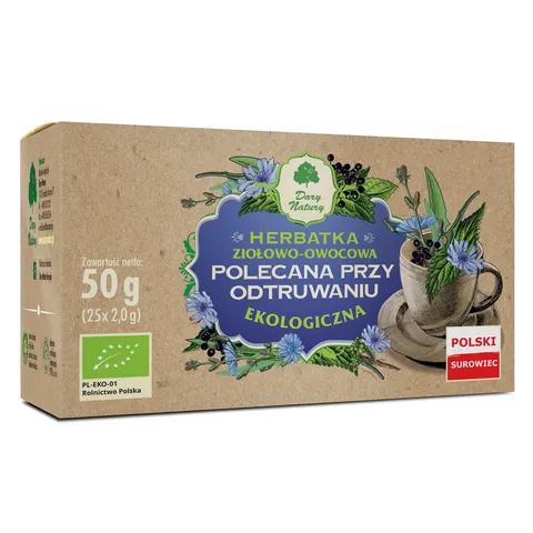 Herbatka Polecana przy Odtruwaniu BIO 50g - Dary Natury