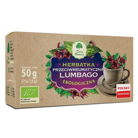 Herbatka Przeciwreumatyczna Lumbago BIO 25x2g DARY NATURY