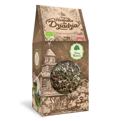 HERBATKA ZIOŁOWA DLA DZIADZIA BIO 100 g - DARY NATURY