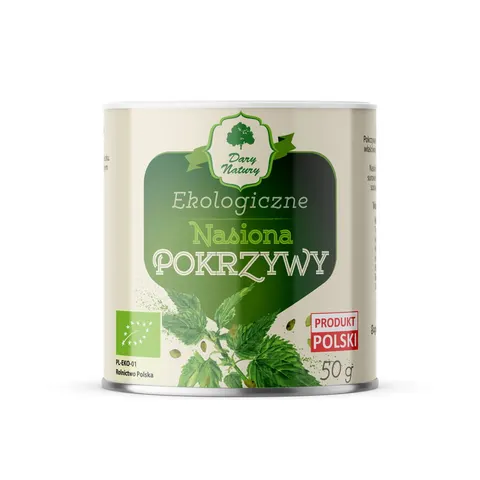 Nasiona pokrzywy BIO 50 g Dary Natury.