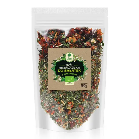 Sól himalajska z ziołami do sałatek BIO 190g Dary Natury