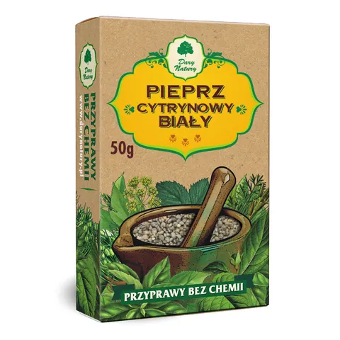 PIEPRZ CYTRYNOWY BIAŁY 50 g - DARY NATURY