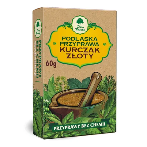 Podlaska Przyprawa Złoty Kurczak 60g - Dary Natury