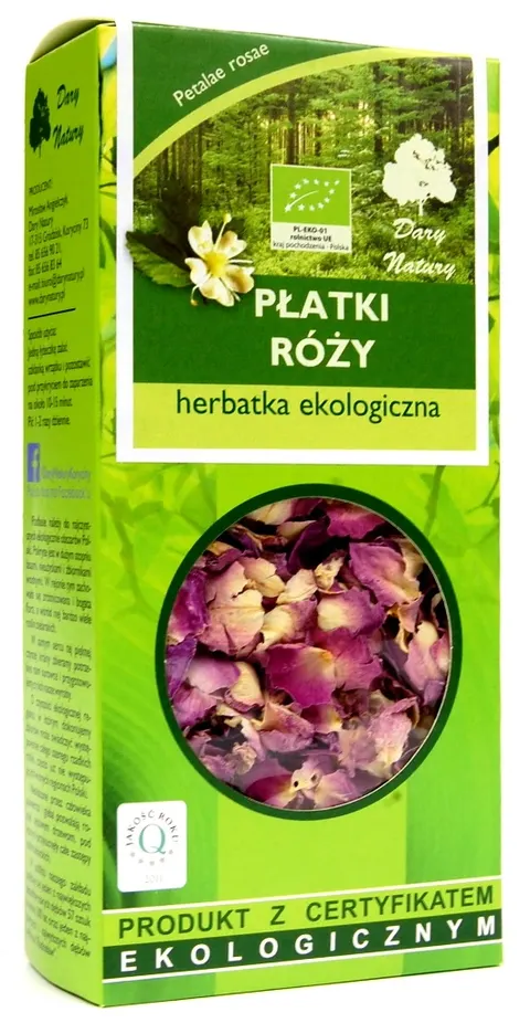 Herbatka z Płatków Róży BIO 20g - Dary Natury