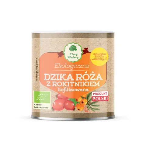 Dzika róża z rokitnikiem liofilizowana EKO 70 g