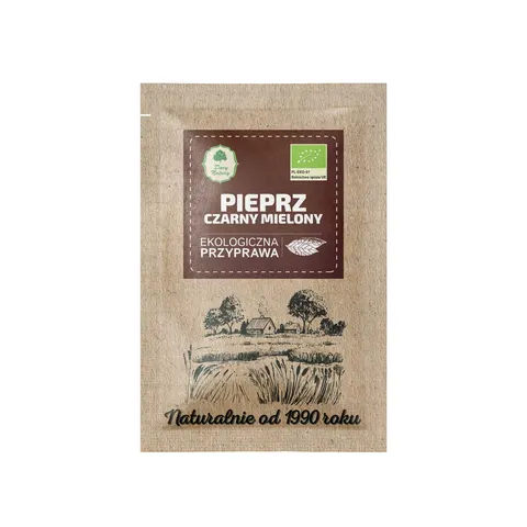 Pieprz czarny mielony EKO 15 g - saszetka