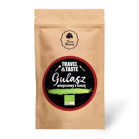 Gulasz wieprzowy z kaszą EKO – danie liofilizowane 85 g