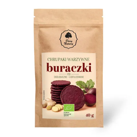 Chrupaki warzywne buraczki liofilizowane EKO 40 g