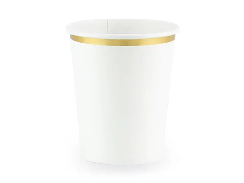 Kubeczki papierowe białe 260 ml 6 szt