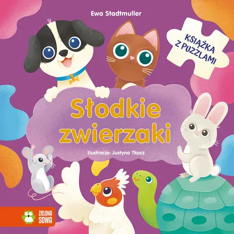Słodkie zwierzaki - książeczka z puzzlami