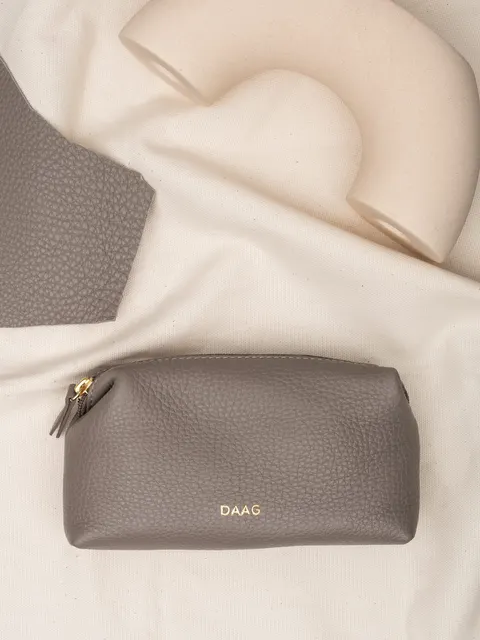 ALICE daag taupe skórzana kosmetyczka damska zero waste