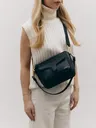 MINI MARLOTTE czarna skórzana torebka damska listonoszka torba na ramię