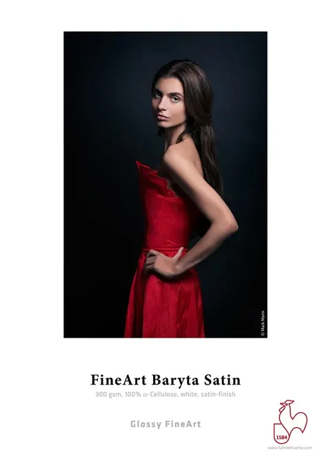 Papier HAHNEMUHLE FineArt Baryta Satin 300 g/m2 - 1118mm x 12m