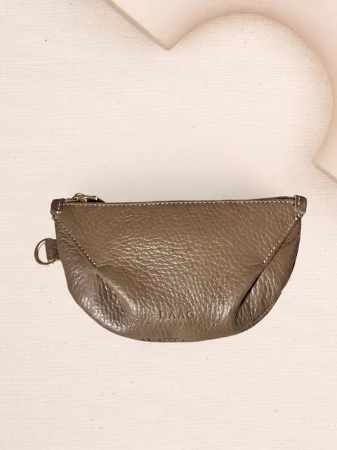 PENNY taupe skórzane etui na klucze zero waste