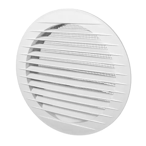 OUTLET! KRO 150 - kratka okrągła do otworu fi 100mm SREBRNA
