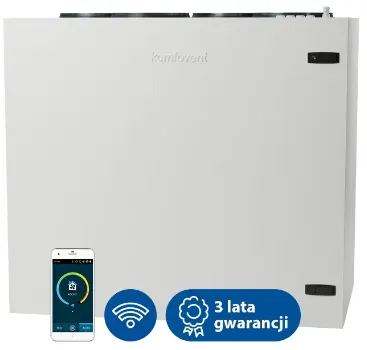 Centrala Komfovent Domekt-R-900-V-C6M 995 L/A wymiennik obrotowy standardowy, układ króćców pionowy