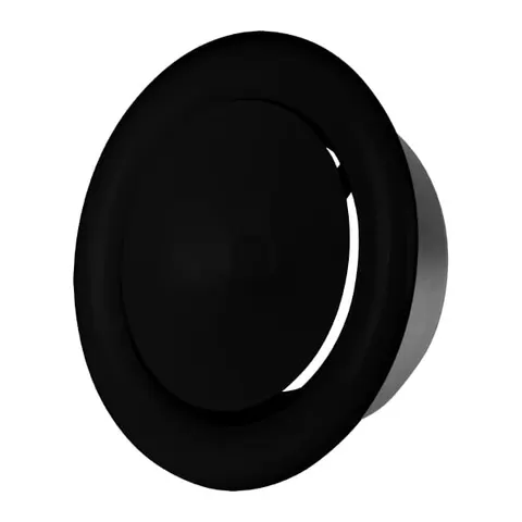 Anemostat nawiewny, fi 100mm CZARNY
