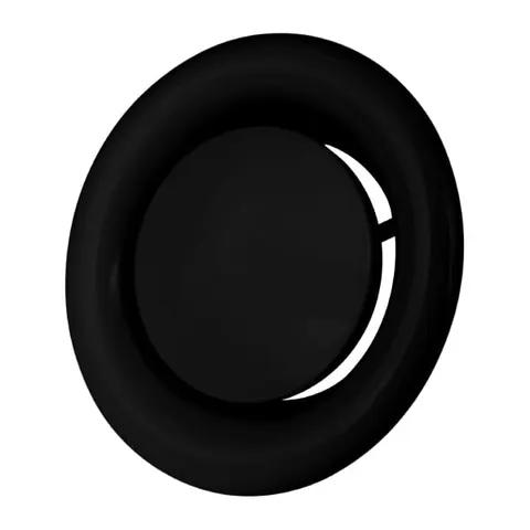 Anemostat wywiewny, fi 100mm CZARNY