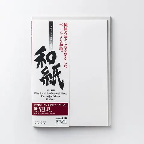Papier AWAGAMI Kozo Thick White 110 - 432mm x 15m