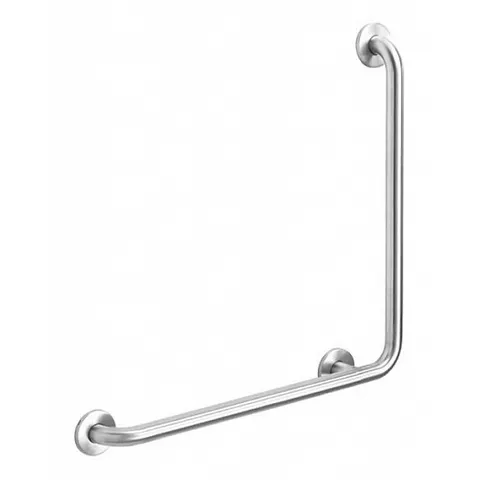 Poręcz kątowa dla niepełnosprawnych 60/60 cm fi25mm 90° stal mat