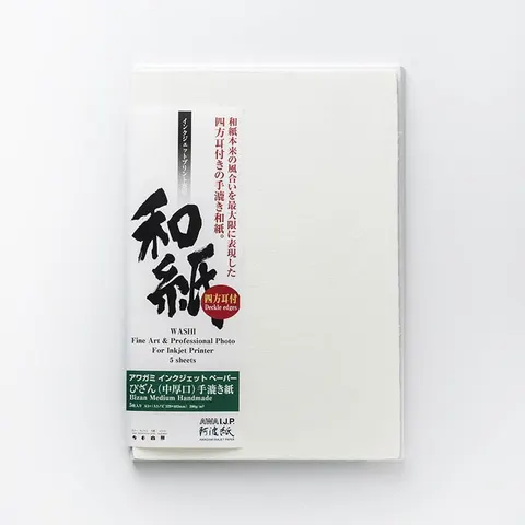 Papier AWAGAMI Bizan Medium Handmade 200 - 210x594, 5 arkuszy (panorama)