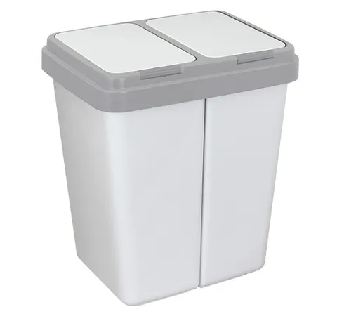 Kosz do segregacji śmieci ECOBIN (2x25) 50l HiG