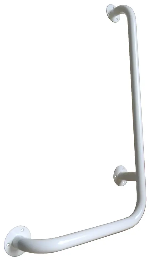 Uchwyt kątowy prawy 90º 60/40cm fi 32mm biały