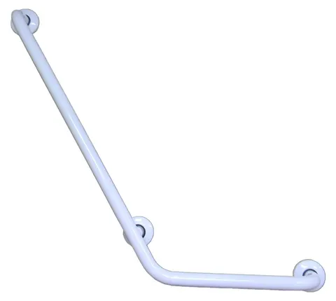 Uchwyt kątowy specjalny lewy 135º 80/40cm fi 25mm biały