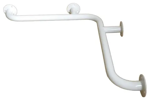 Uchwyt kątowy prysznicowy 50/50cm fi 25mm biały