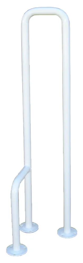 Uchwyt do WC mocowany tylko do podłogi lewy fi 25mm biały