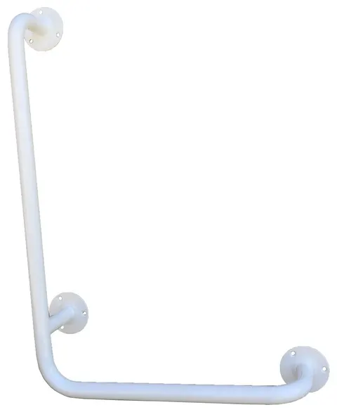 Uchwyt kątowy lewy 90º 80/40cm fi25mm biały