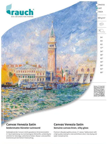 Płótno RAUCH Canvas Venezia Satin 350g/m2 - 1270mm x 12m