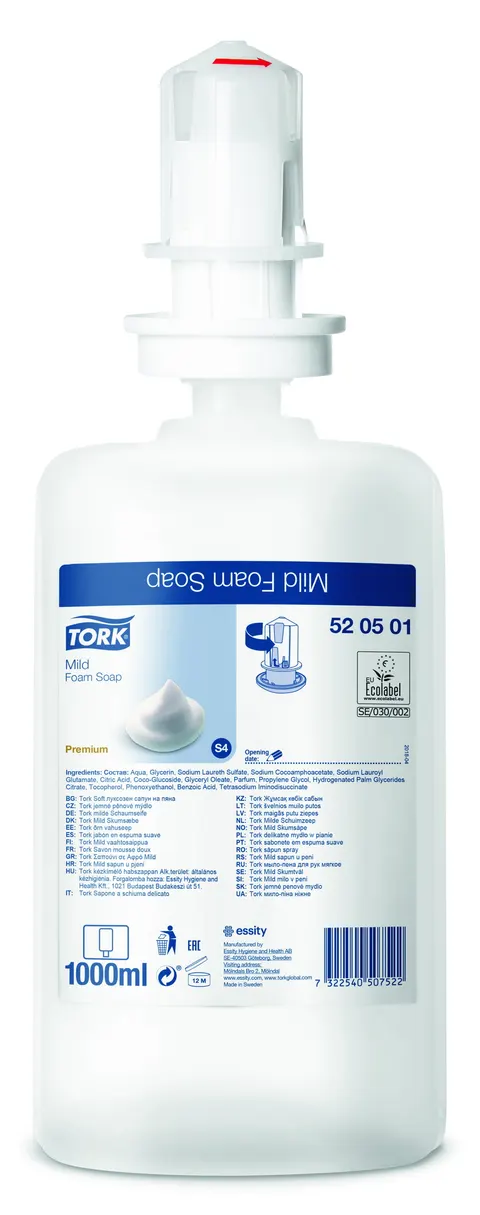 520501 Tork S4 delikatne mydło w pianie 1L Premium