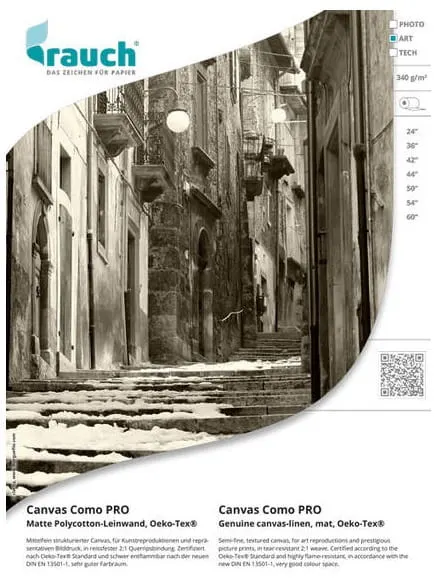 Płótno RAUCH Canvas Como PRO 340g/m2 - 1524mm x 15m