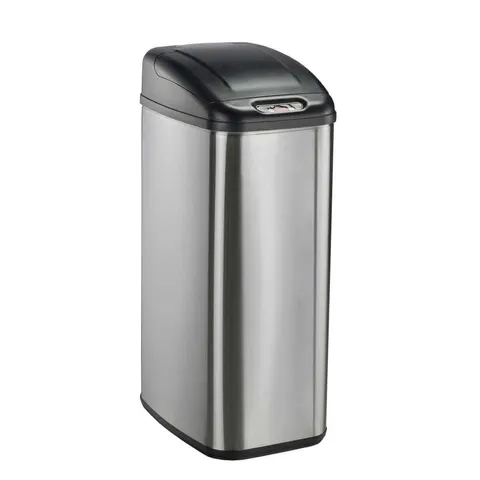 Kosz na śmieci bezdotykowy 50L stal mat Nine Stars wąski