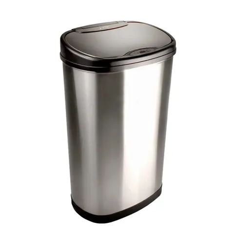 Kosz na śmieci bezdotykowy 50L stal mat Nine Stars owalny
