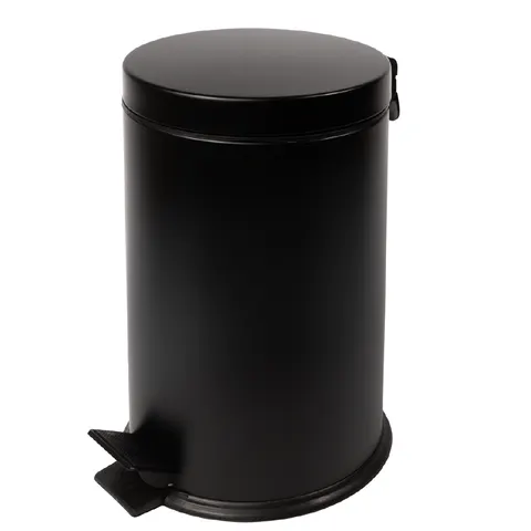 Kosz na śmieci BLACK 5l stal czarny mat Faneco