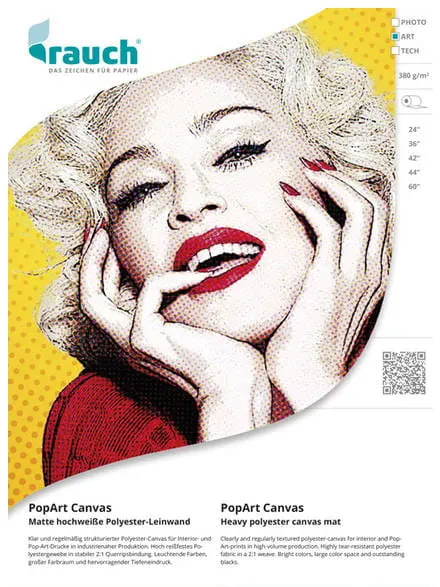 Płótno RAUCH PopArt Canvas 380g/m2 - 610mm x 18m