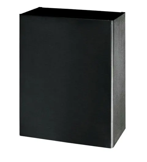 Kosz na śmieci naścienny 24l Black Impeco stal Czarny