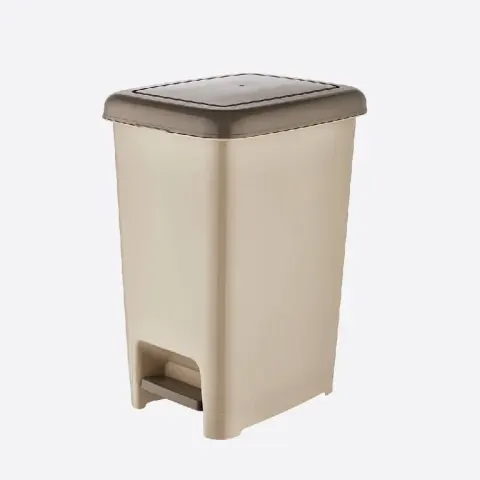 Kosz na śmieci 40l KP40K pedałowy beżowy