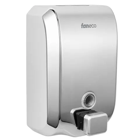 Dozownik mydła w płynie DUO 1l Faneco stal połysk