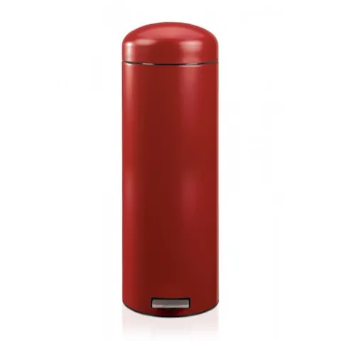 Kosz na śmieci pedałowy Retro 20 l slimline Brabantria czerwony