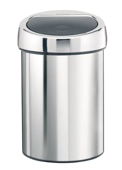 Kosz na śmieci touch bin 3L Brabantia stal błyszcząca