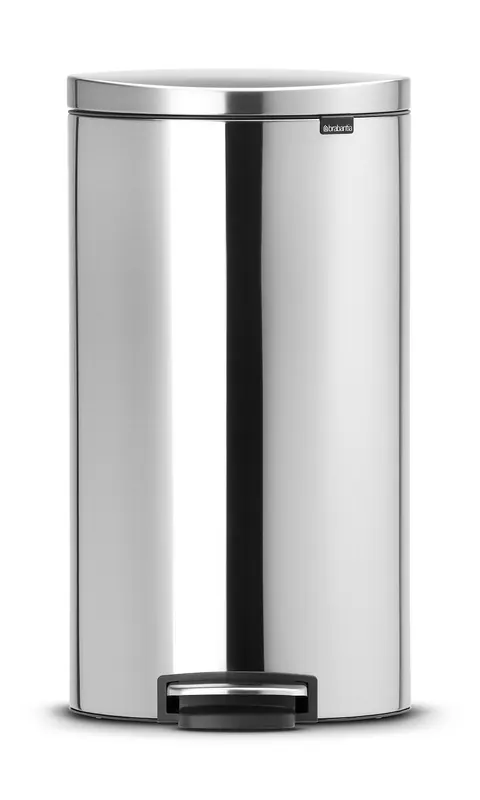Kosz na śmieci 30L pedałowy FlatBack Silent Brabantia stal fpp