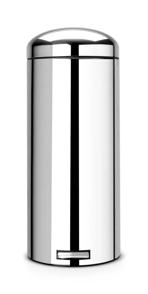 Kosz na śmieci pedałowy 30L Retro Silent Brabantia stal błyszcząca