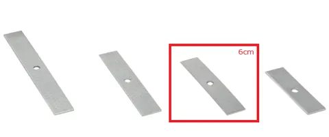 Taśma aluminiowa cięta 6cm 1kg (YDYp, YDY)