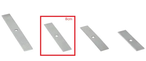 Taśma aluminiowa cięta 8cm 1kg (YDYp, YDY)