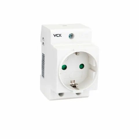 Gniazdo na szynę DIN Schuko 230 V 16 A VCX